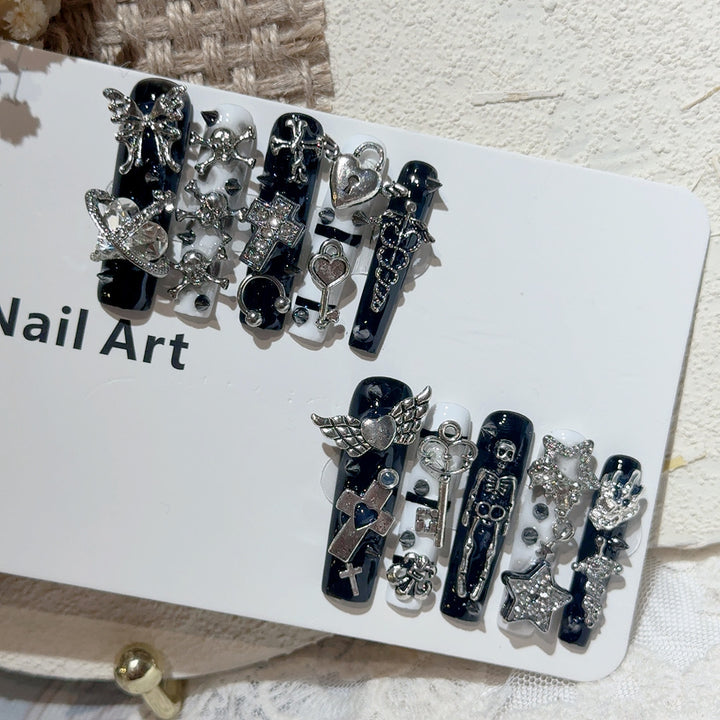 Gothic-Themed Nail Art Accessories
