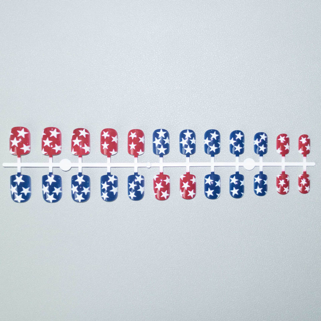 Patriotic Star-Themed Nail Art Kit