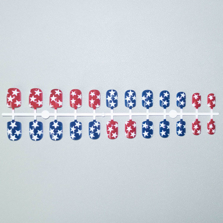 Patriotic Star-Themed Nail Art Kit