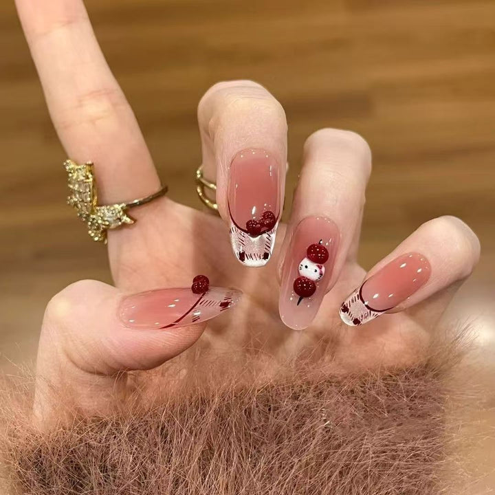 Cute Themed Press-On Nail Art