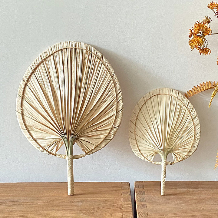 Women Handmade Palm Leaf Fan Kalsten