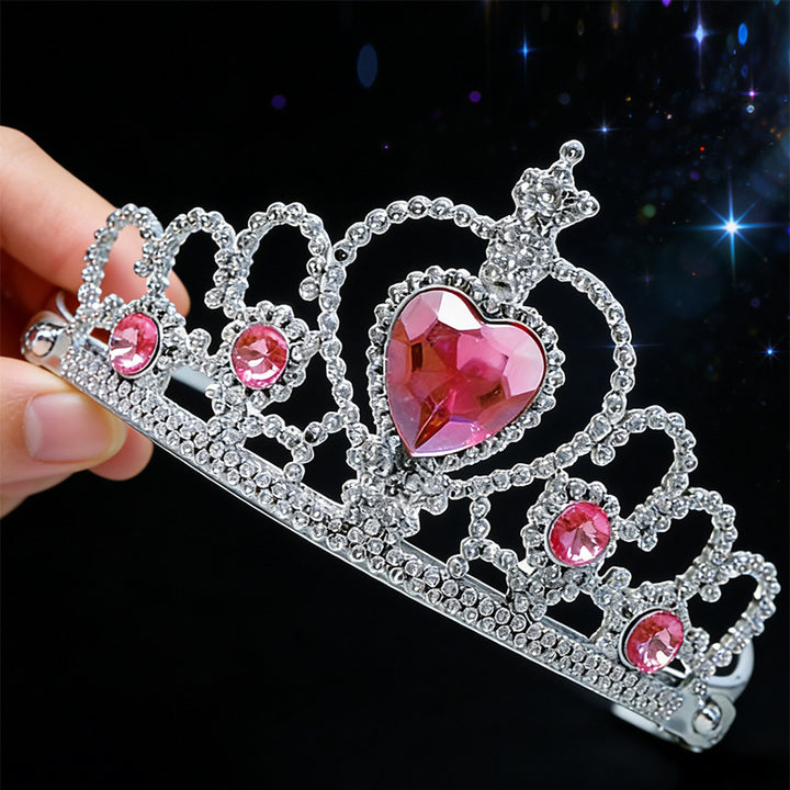 Elegant Crystal Tiara and Scepter Set