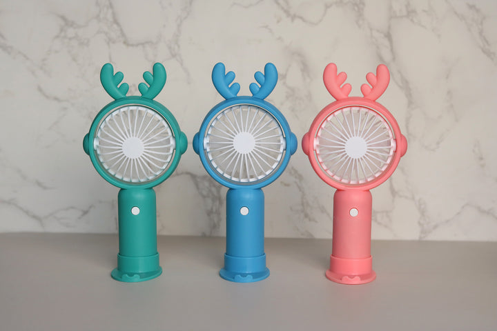 Unisex Portable Mini Fan with Ergonomic Design and Animal Ears Kalsten