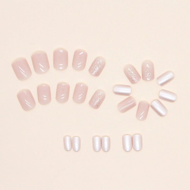 Elegant Glossy Press-On Nail Set Kalsten