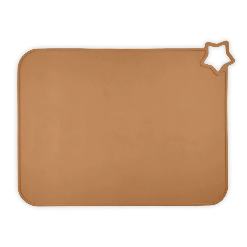 Silicone Placemat with Raised Rim, Non‑Slip Backing and Star Hook