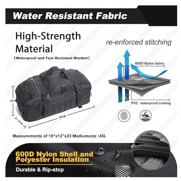 Tactical Duffel Bag with Multi-Compartment Storage Kalsten