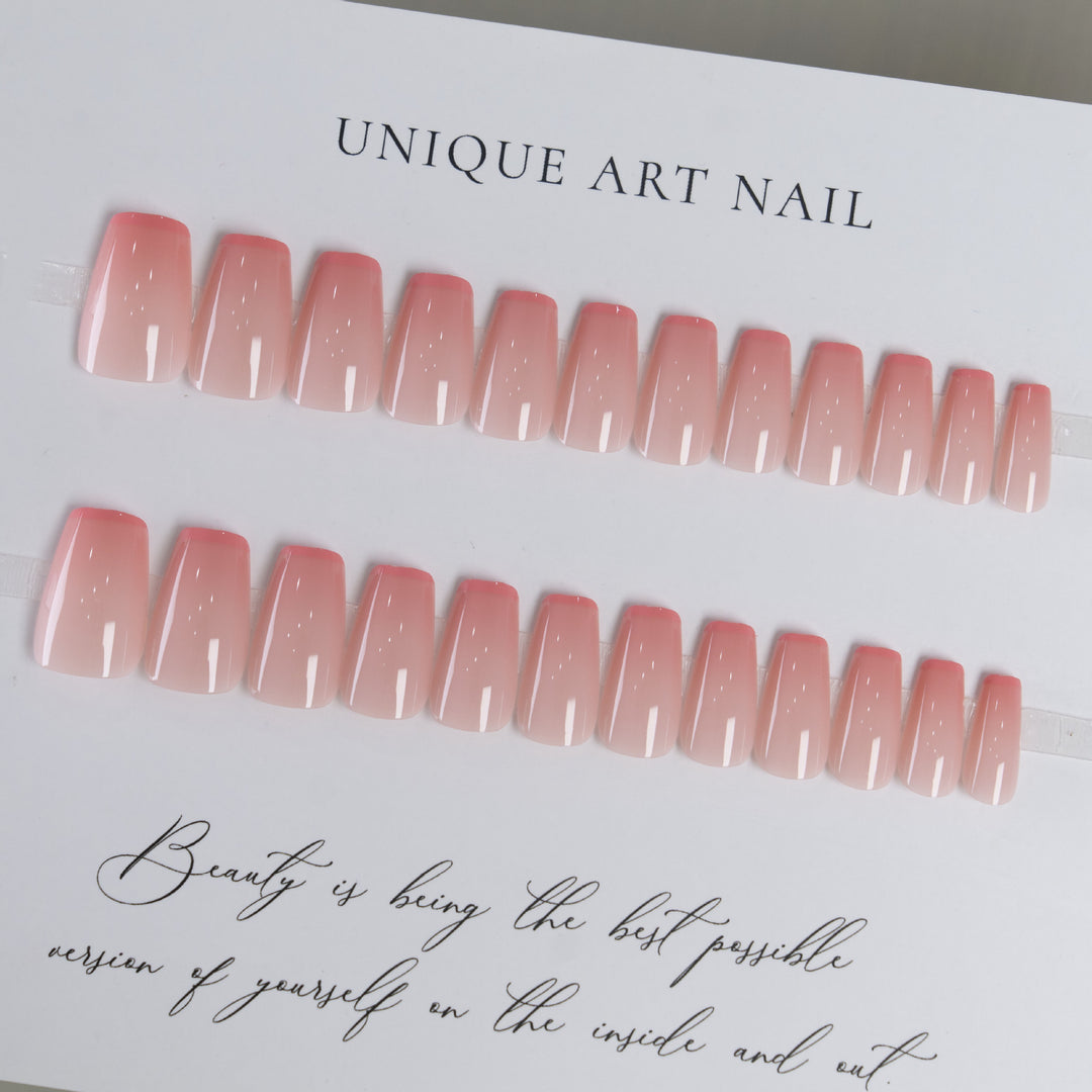 Glossy Square Press-On Nails