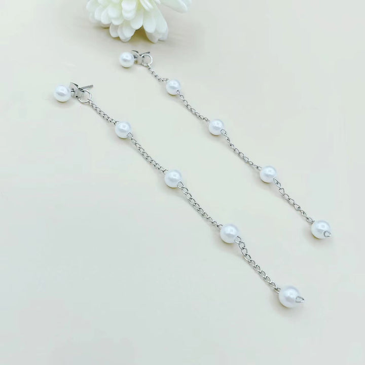 Pearl Chain Drop Earrings Kalsten