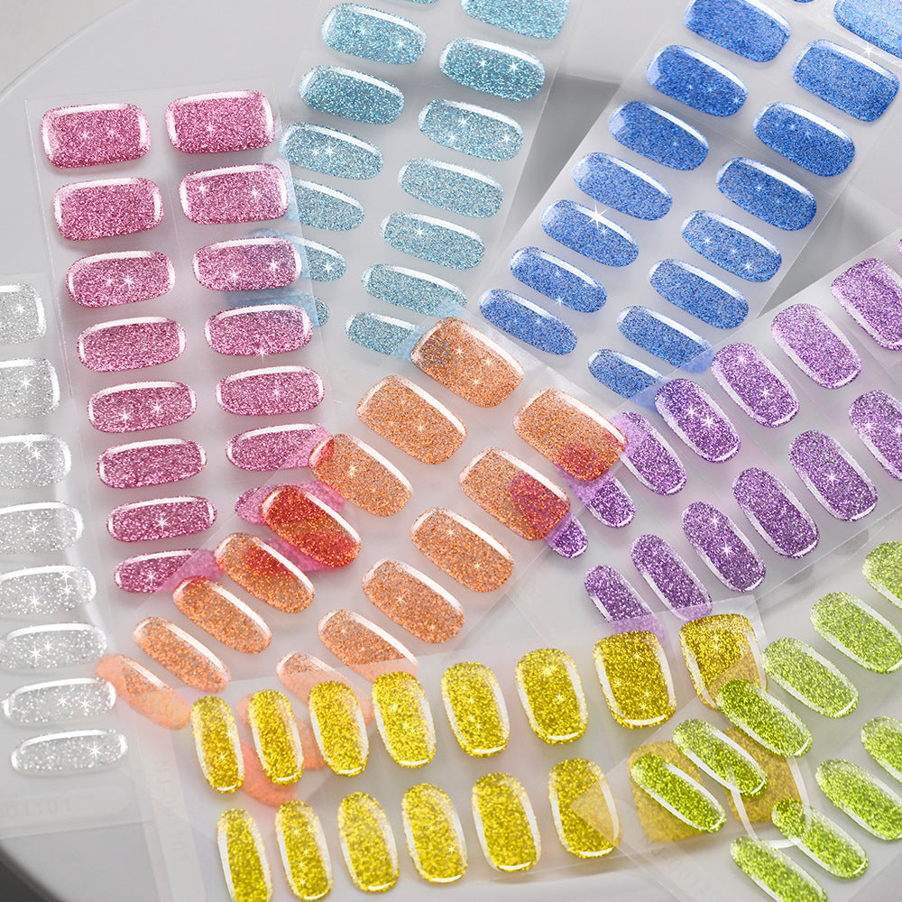 Glittering Gel Nail Wraps