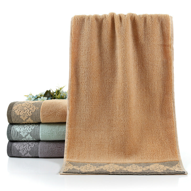 Ladies luxurious terry bath towel with elegant lace trim Kalsten
