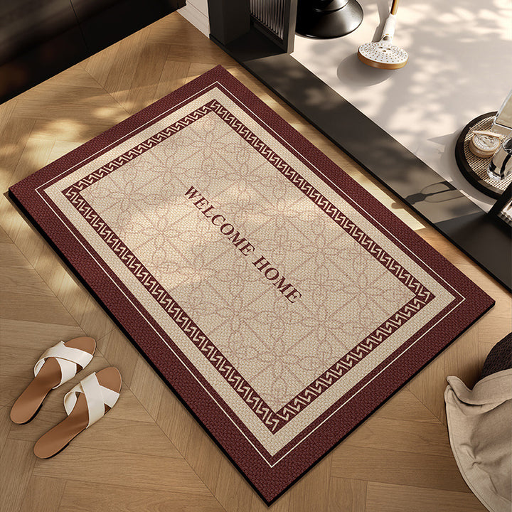 Checkerboard Patterned Entryway Mat Kalsten