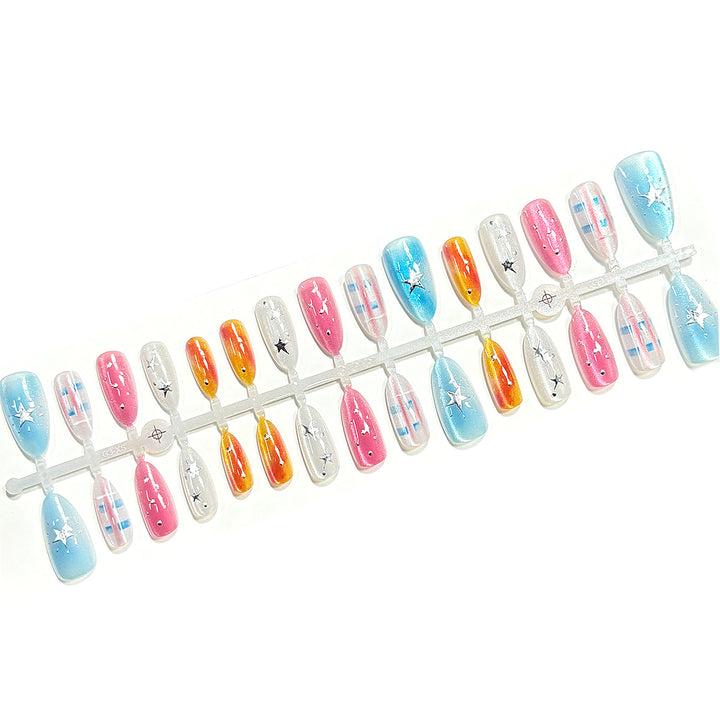 Starry Themed Press-On Nail Set Kalsten
