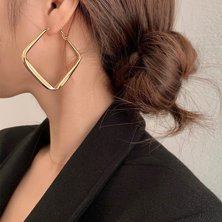 Square Earrings Made of High-Quality Stainless Steel Kalsten