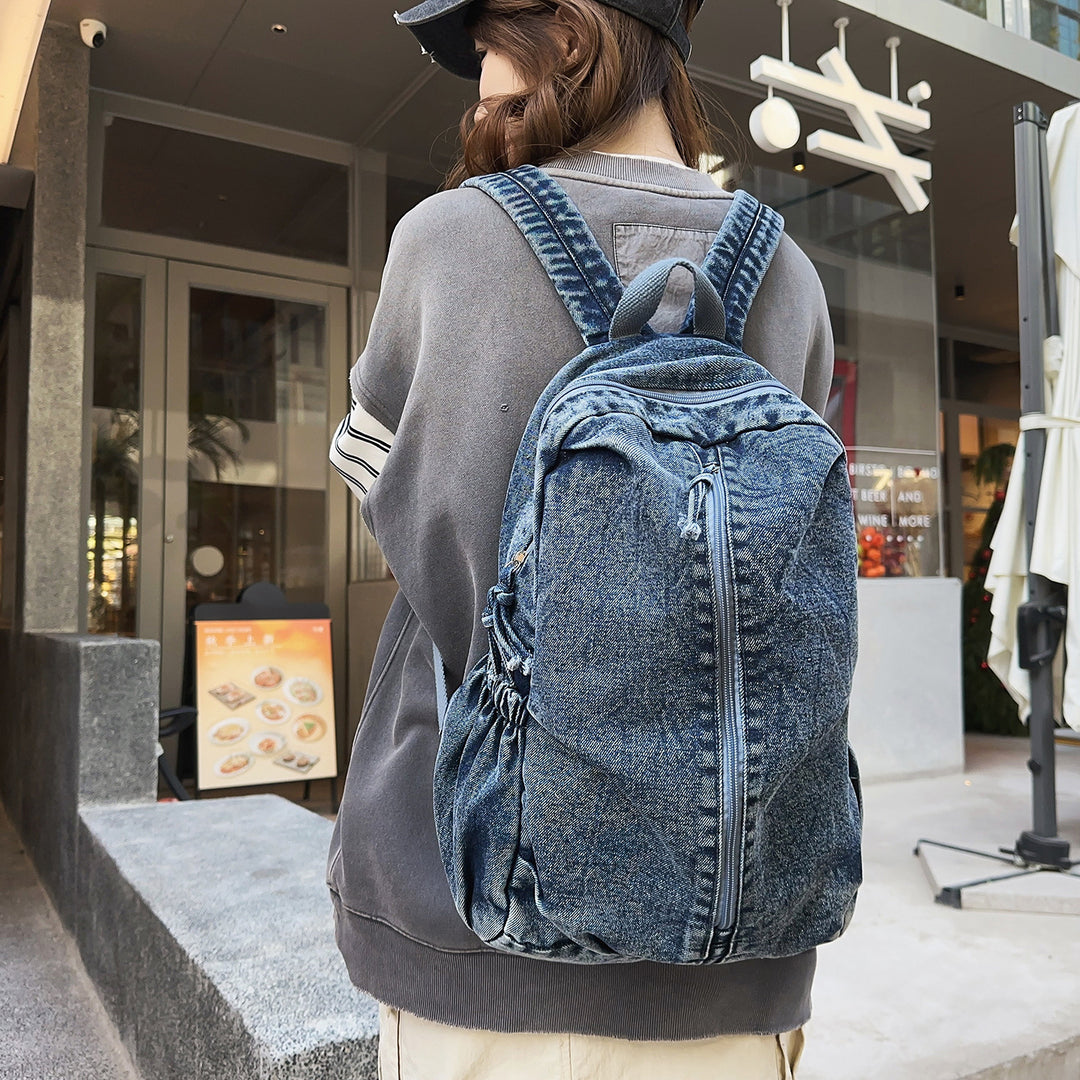 Casual Denim Travel Backpack Kalsten