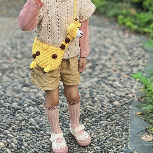 Crocheted Giraffe Storage Bag