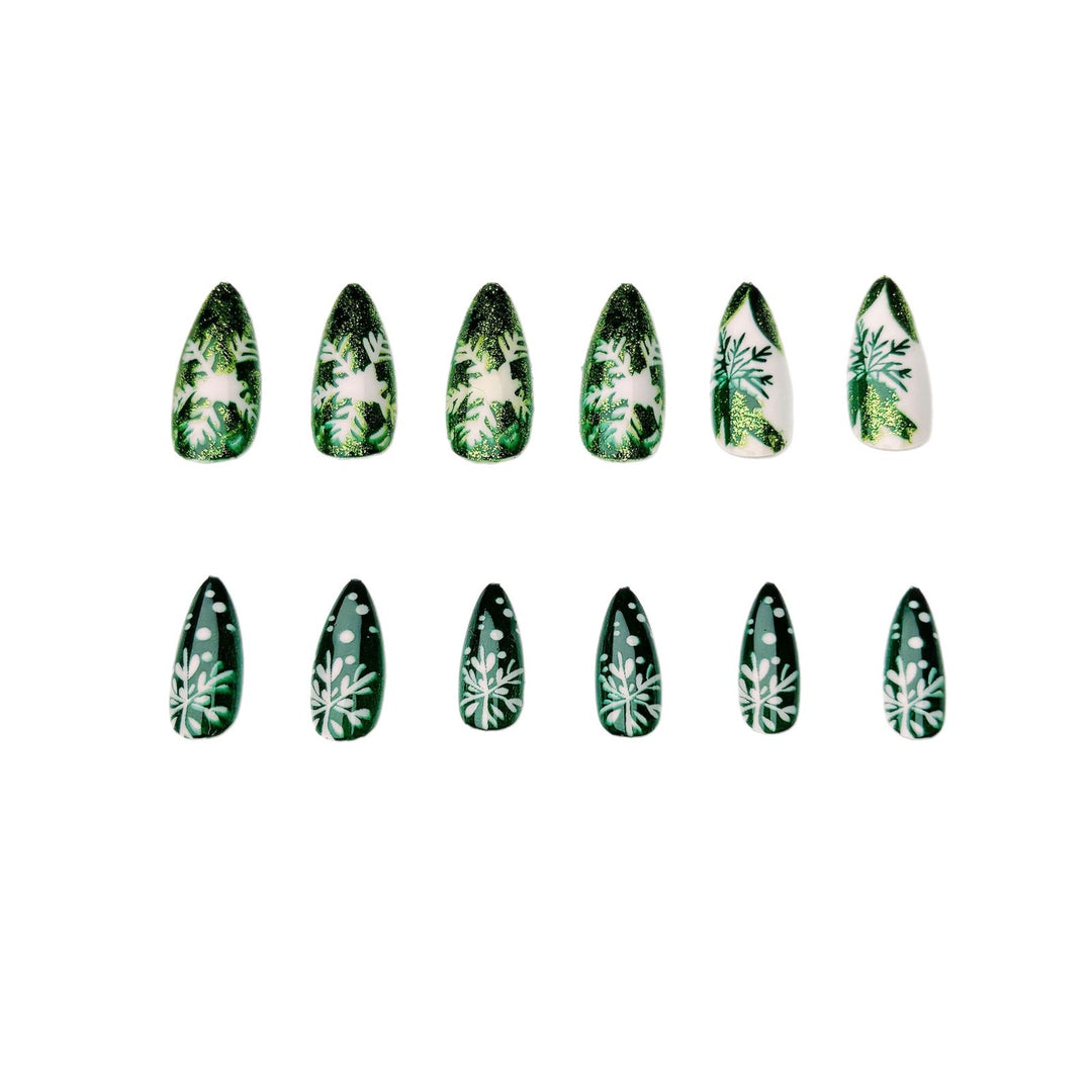 Festive Snowflake Nail Art Kalsten