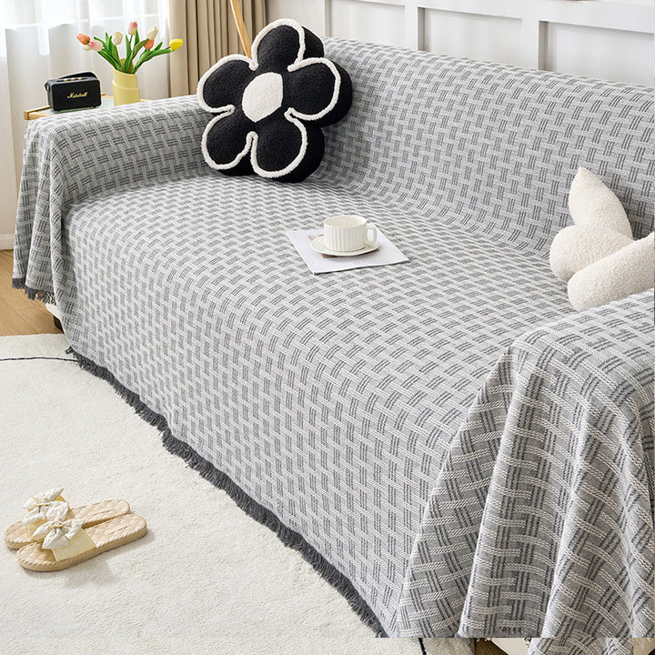 Elegant Woven Sofa Throw Blanket