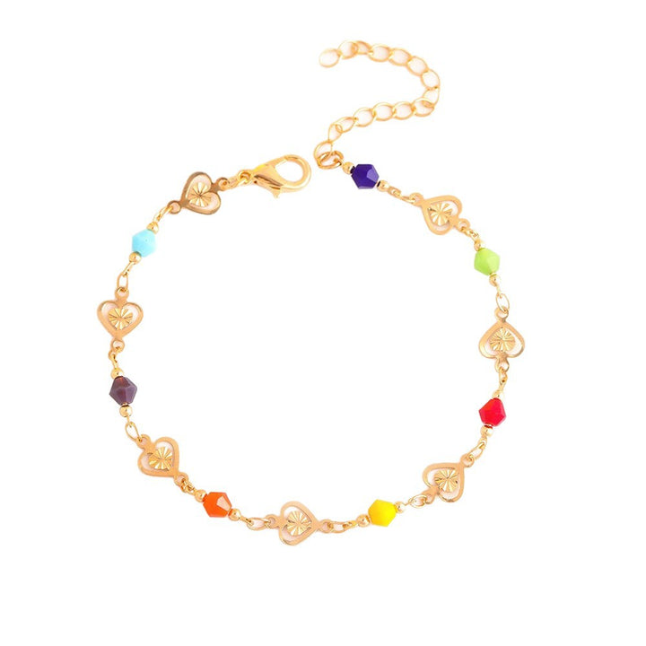 Colorful Heart Charm Bracelet Kalsten