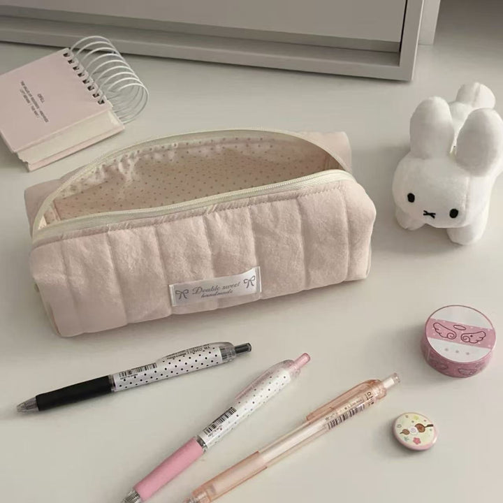 Stylish Quilted Pencil Case