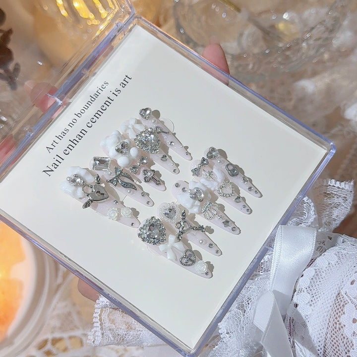 Decorative Rhinestone Nail Art Tips