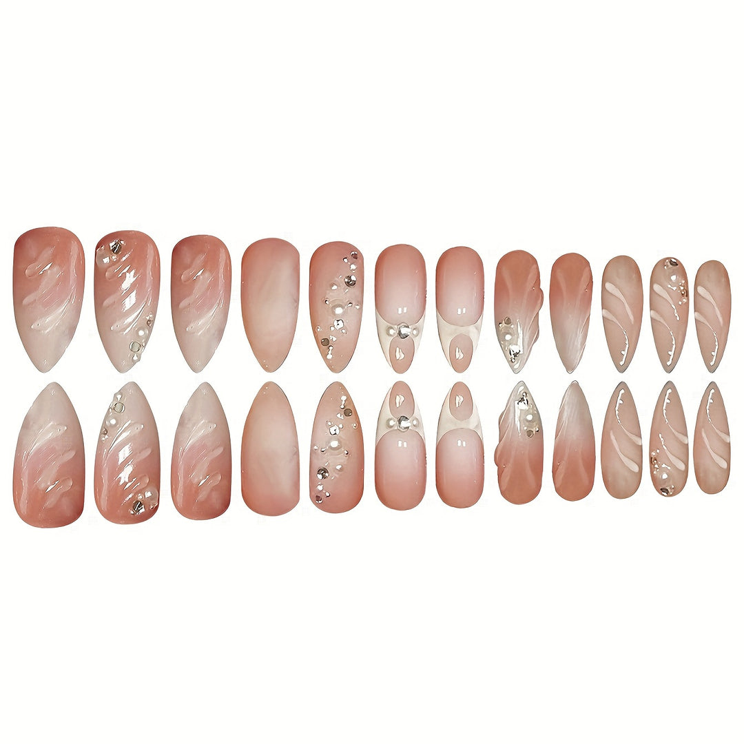 Decorative Crystal Accent Nail Enhancements Kalsten