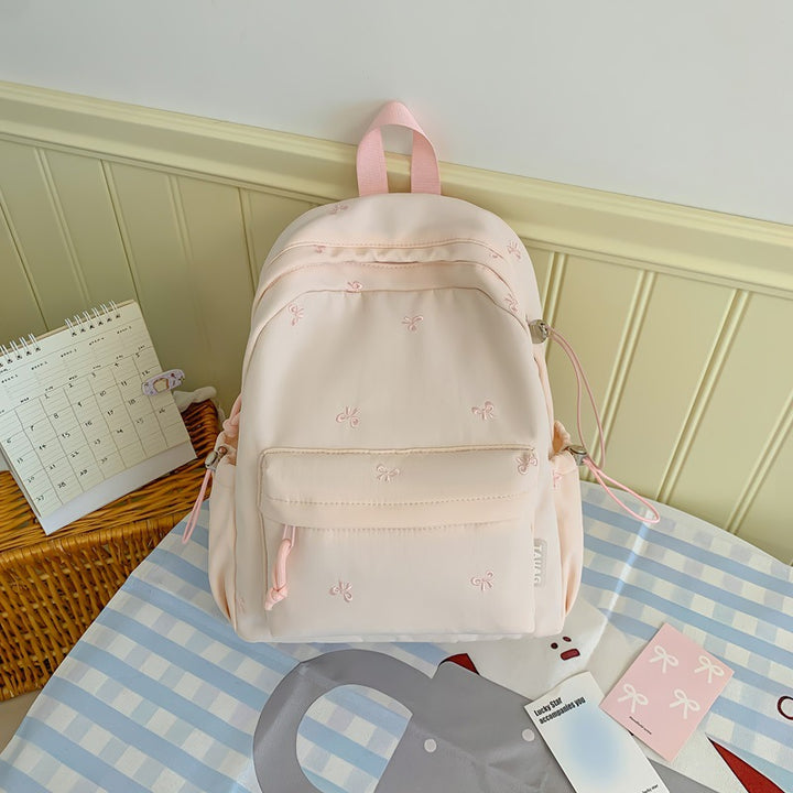 Floral Embroidered Daily Backpack Kalsten