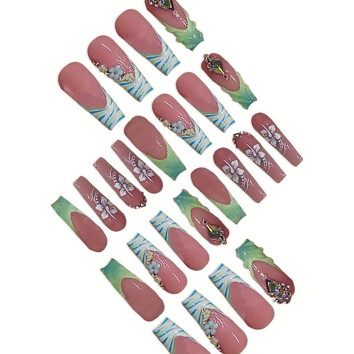 Glamorous Decorative Acrylic Nail Enhancements Kalsten