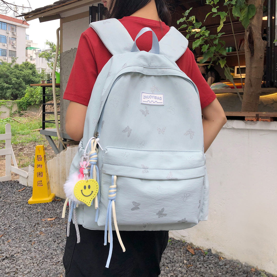Butterfly Print Casual Backpack Kalsten