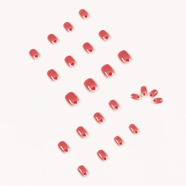 Artful nail designs with romantic heart motifs Kalsten