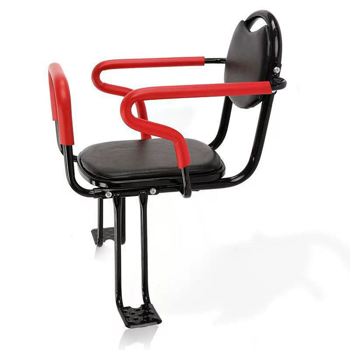 padded motorcycle passenger seat with backrest, armrests and foldable footpegs Kalsten