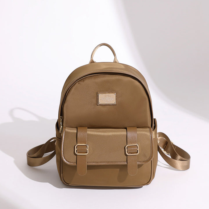 Compact Leather Backpack