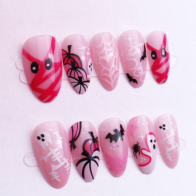 Playful Halloween-Themed Nail Art