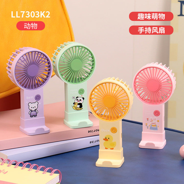 Ladies portable hand fan in playful bunny design Kalsten