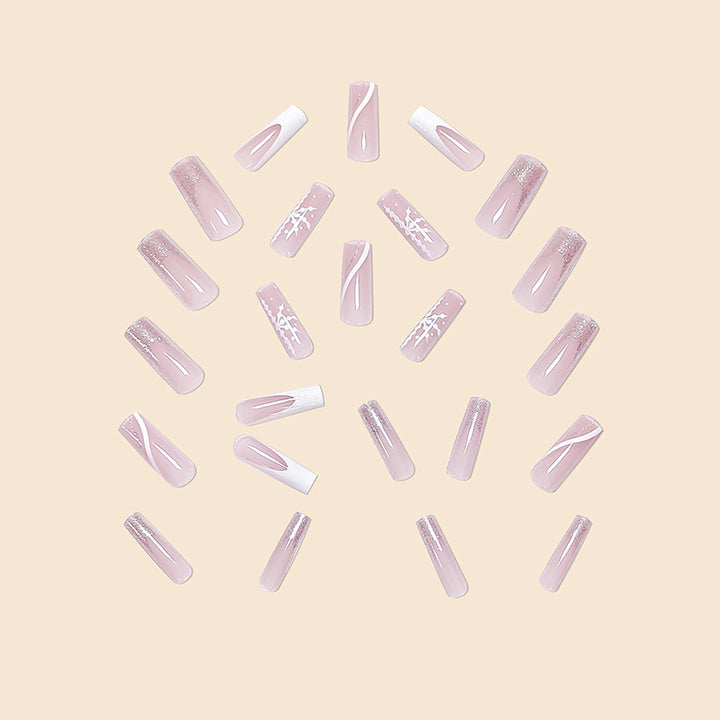 Elegant Artistic 3D Nail Extensions