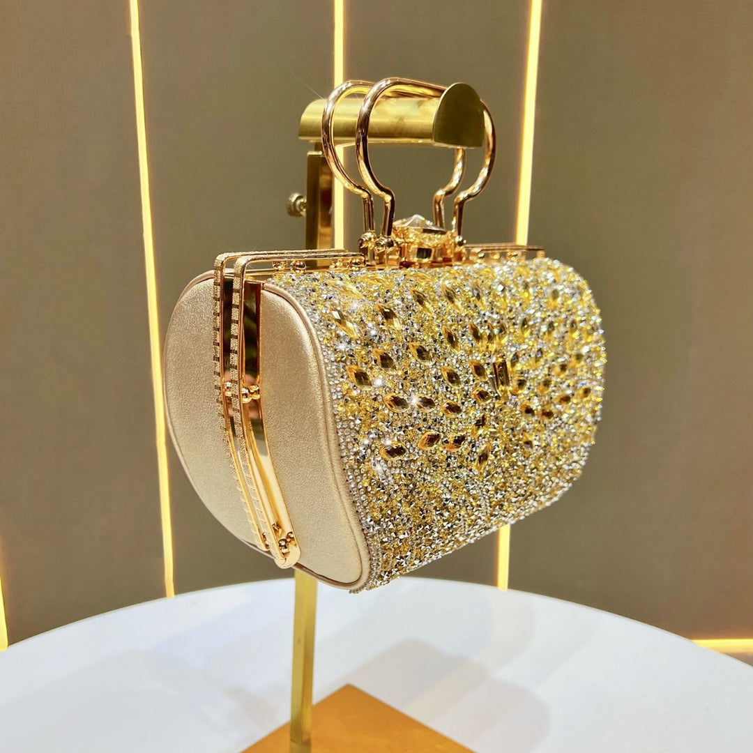 Floral-Inspired Crystal Evening Handbag