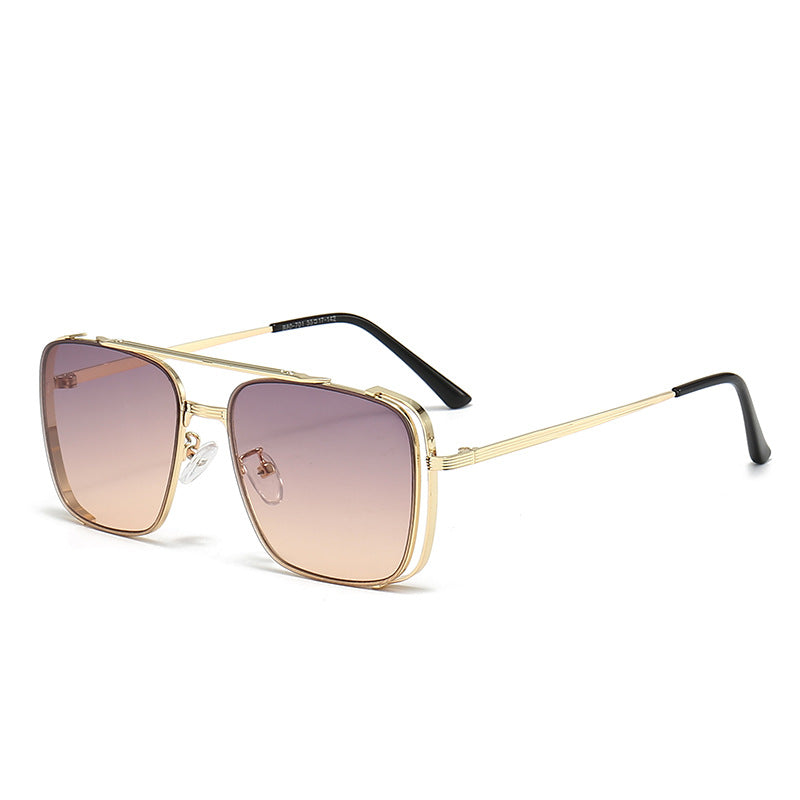 Women's fashionable square sunglasses with elegant metal frame Kalsten