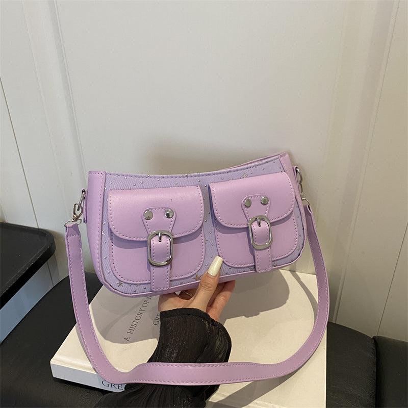 Buckle-Detail Crossbody Bag