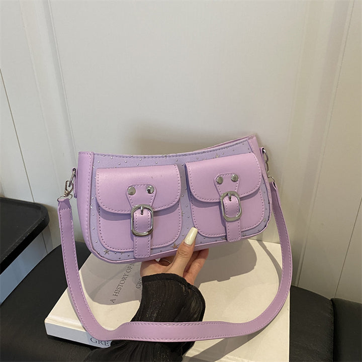 Buckle-Detail Crossbody Bag