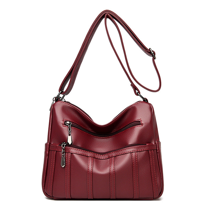 Elegant Textured Shoulder Bag Kalsten