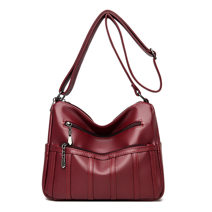 Elegant Textured Shoulder Bag Kalsten