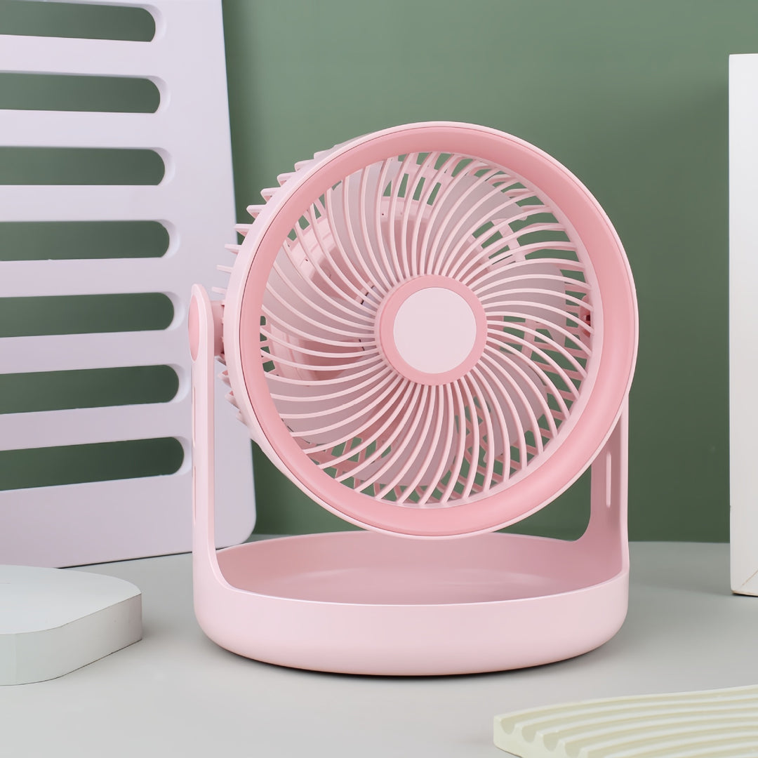 Ladies Portable Table Fan with Adjustable Head and USB Port Kalsten