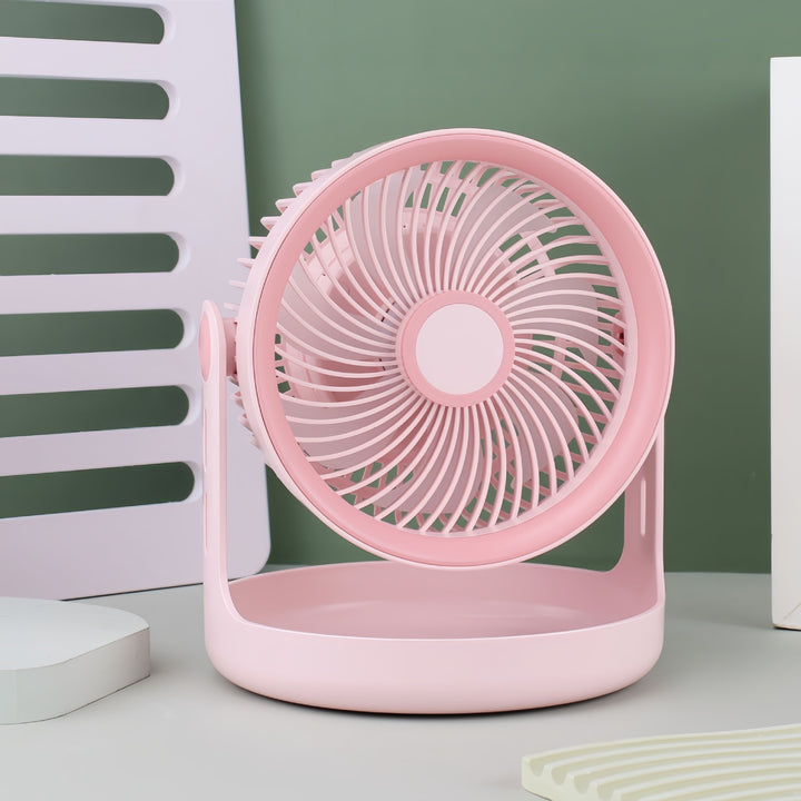 Ladies Portable Table Fan with Adjustable Head and USB Port Kalsten