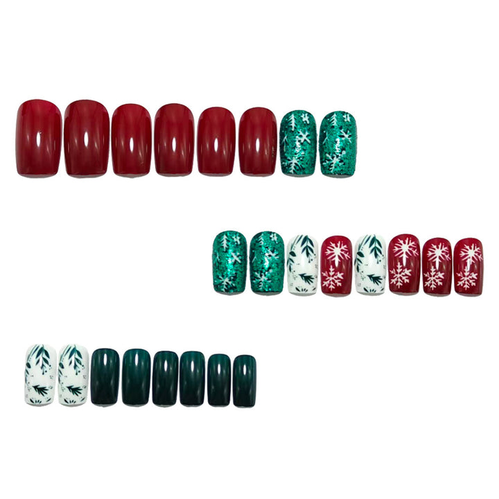Festive artificial nails with Christmas motifs Kalsten