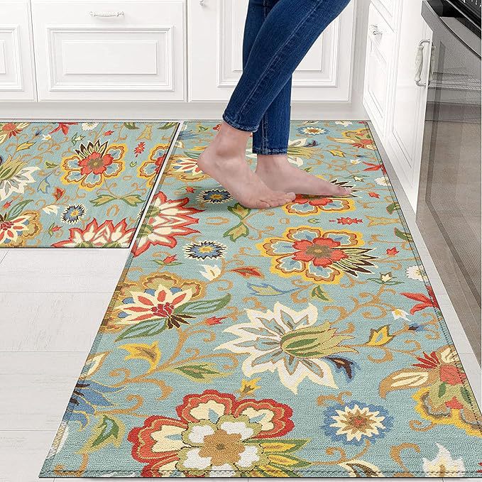 Playful Chef-Themed Kitchen Mat