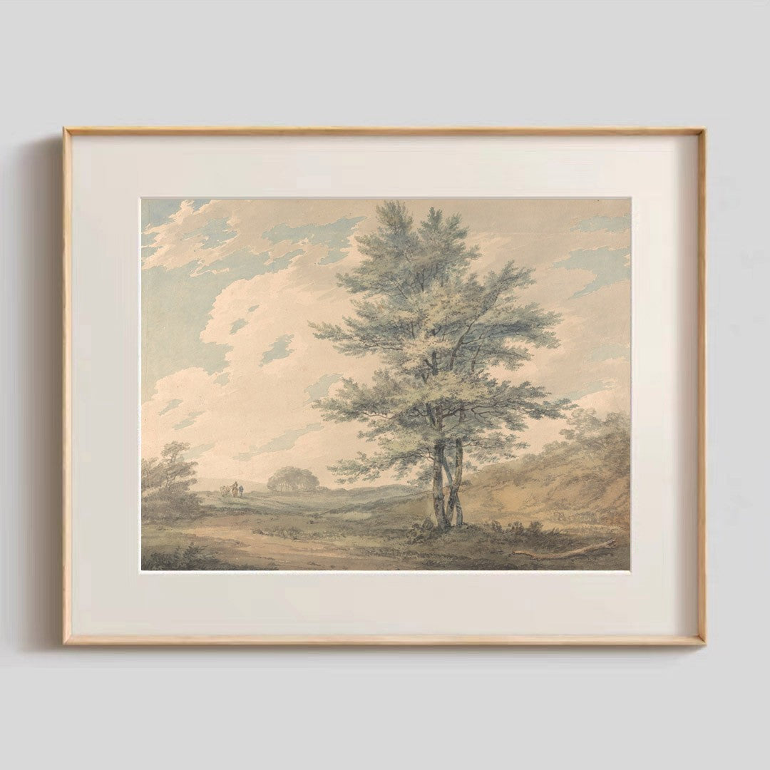 Framed Picturesque Waterfall Artwork