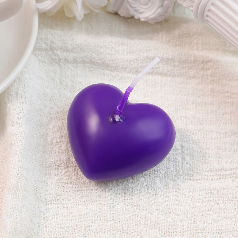 Heart-Shaped Floating Decorative Wax Candle