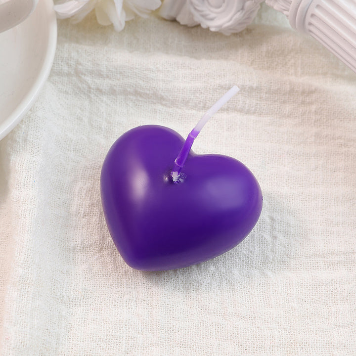 Heart-Shaped Floating Decorative Wax Candle