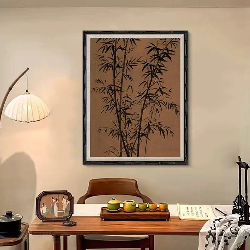 Elegant Framed Art with Traditional Botanical Illustration