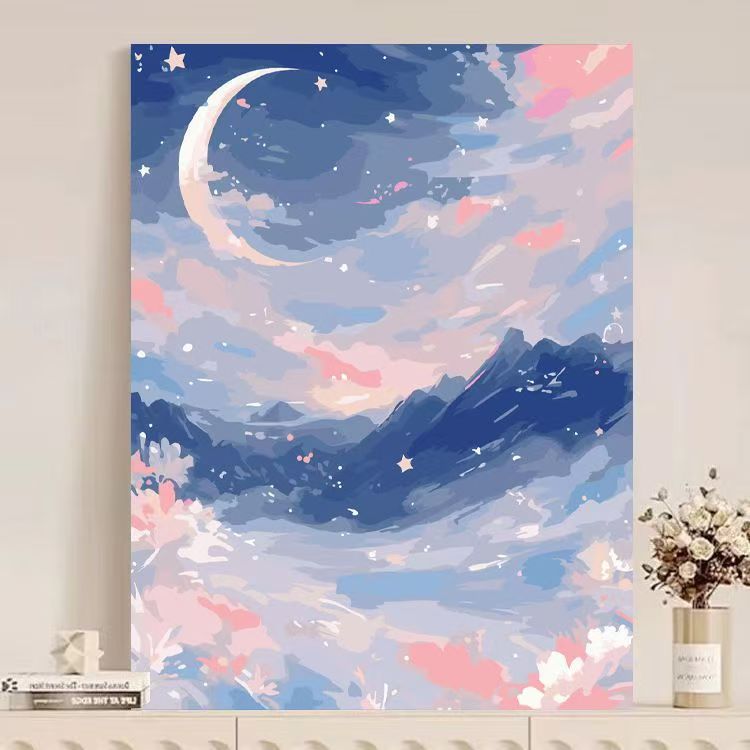 Abstract Mountain Landscape Canvas Art Kalsten