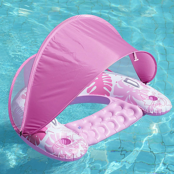 Unisex Inflatable Comfort Pool Lounger with Headrest Kalsten